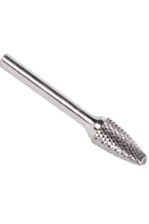 3/4" X 1-1/2" Tree Radius End Double Cut Carbide Bur Solid Carbide 1/4" Round Shank DULSF15 Crafted