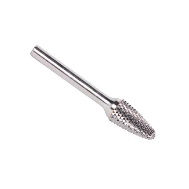 3/4" X 1-1/2" Tree Radius End Double Cut Carbide Bur Solid Carbide 1/4" Round Shank DULSF15 Crafted