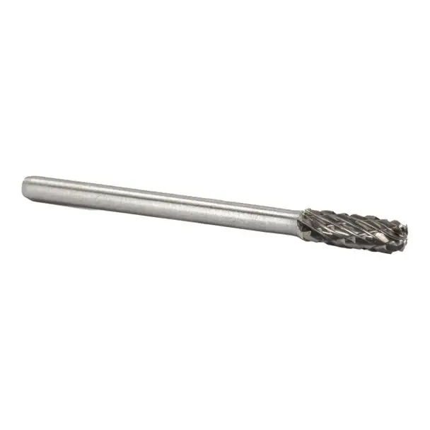Next Day Delivery 3/16" X 1/2" Cylindrical Radius-End Miniature Carbide Bur Solid Carbide 1/8" Round Shank DULSC53
