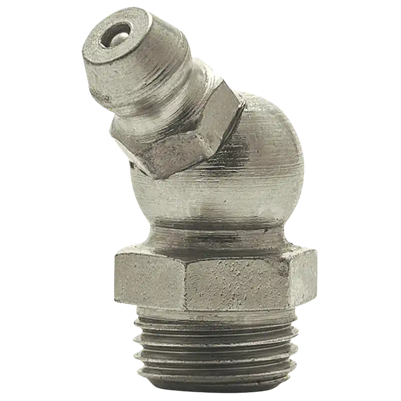Brand New M10 x 1 45 Degree Metric Grease Fitting Steel Zinc Yellow (150 / Bag)