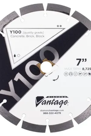 Brand New Diamond Vantage 0709CDUY1-2 7" x 0.095" Diamond Blade for Concrete/Masonry Y100
