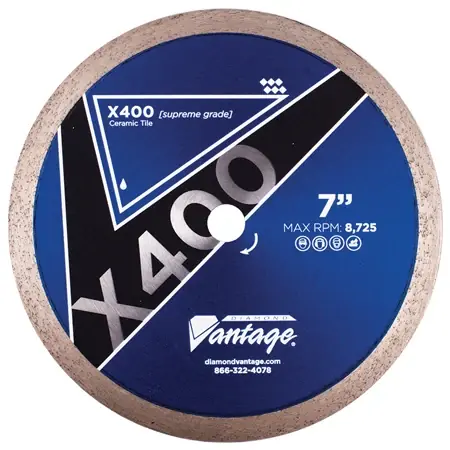Special Offer Diamond Vantage 0506CTWX4 5" x 0.060" Diamond Blade for Tile/Ceramic X400 Ceramic