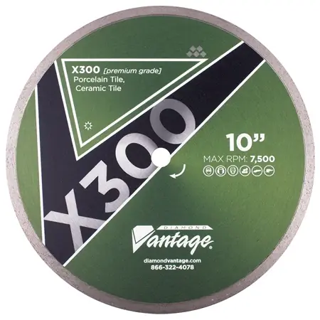Express Delivery Diamond Vantage 0506CTDX3 5" x 0.060" Diamond Blade for Tile/Porcelain/Ceramic X300 GENERAL PURPOSE
