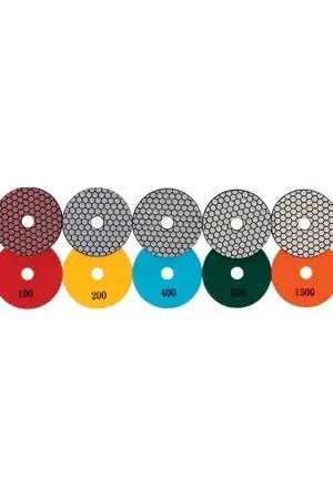 Brand New Diamond Vantage S-4DPPH50 4" Dry Polishing Pad, Hex Design 50 Grit HEXAGON DRY PADS