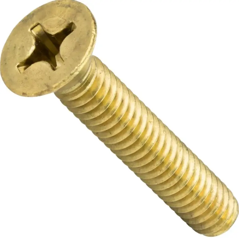 10-32 X 3/8" Flat Head Machine Screws Phillips Drive Brass (100 / Pkg.) Must Have