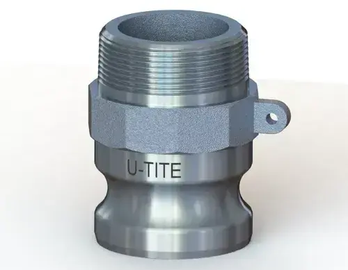 3" Type F Cam & Groove Adapter x Male NPT U-Tite Aluminum Affordable