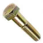 1/4-28 X 4-1/2" Hex Head Cap Screws Grade 5 Steel Yellow Zinc Partially Threaded (50 / Pkg.) Direct From Factory