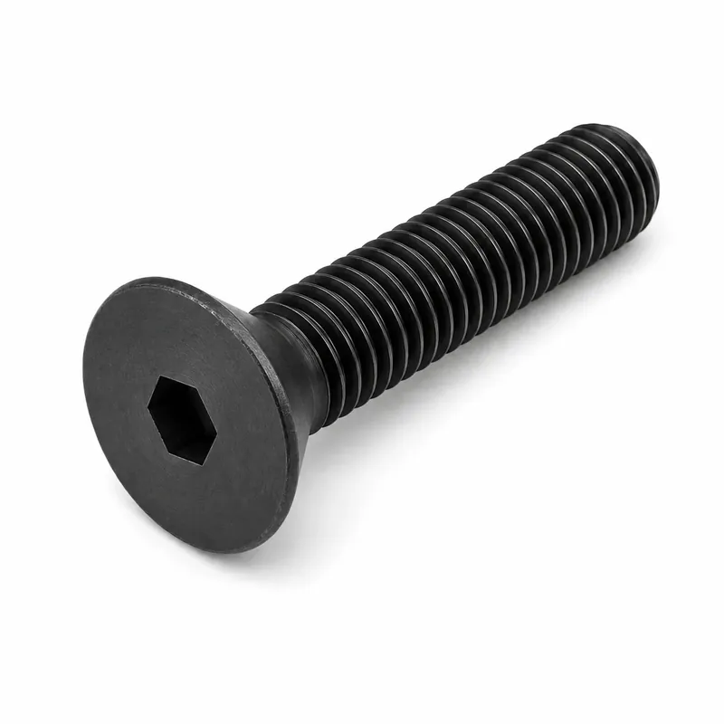 10-24 X 7/8" Socket Cap Screws Flat Head Hex Socket Drive Fully Threaded Alloy Steel Thermal Black Oxide (200 / Pkg.) Free Returns