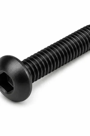 While Supplies Last 8-32 X 1/2" Socket Cap Screws Button Head Hex Socket Drive Nylon Pellet Fully Threaded Alloy Steel Thermal Black Oxide (100 / Pkg.)