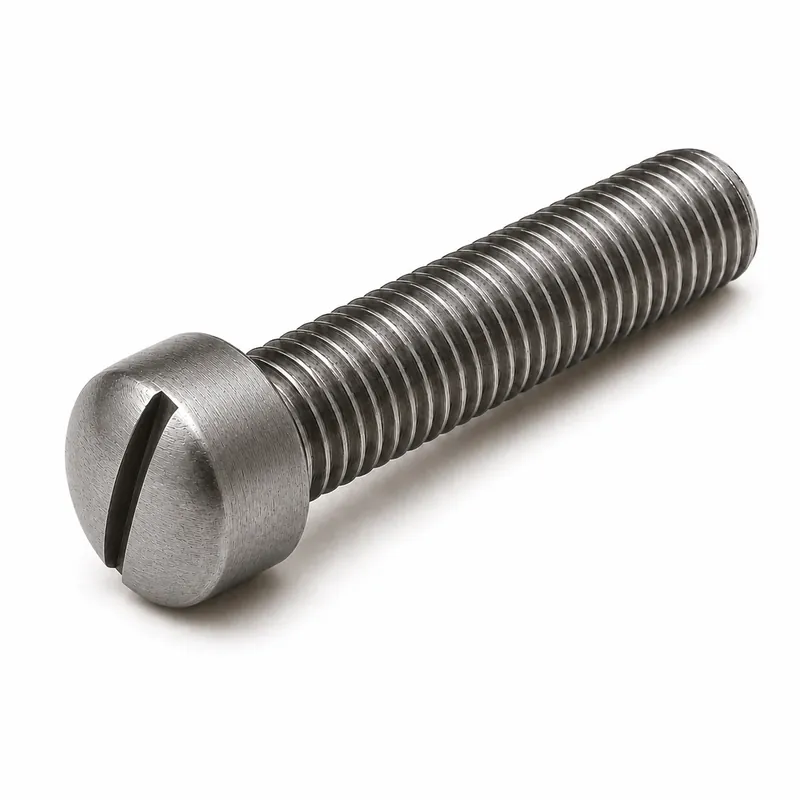 10-32 X 3/8" Fillister Head Machine Screws Slotted Drive Plain Steel (600 / Pkg.) New Release
