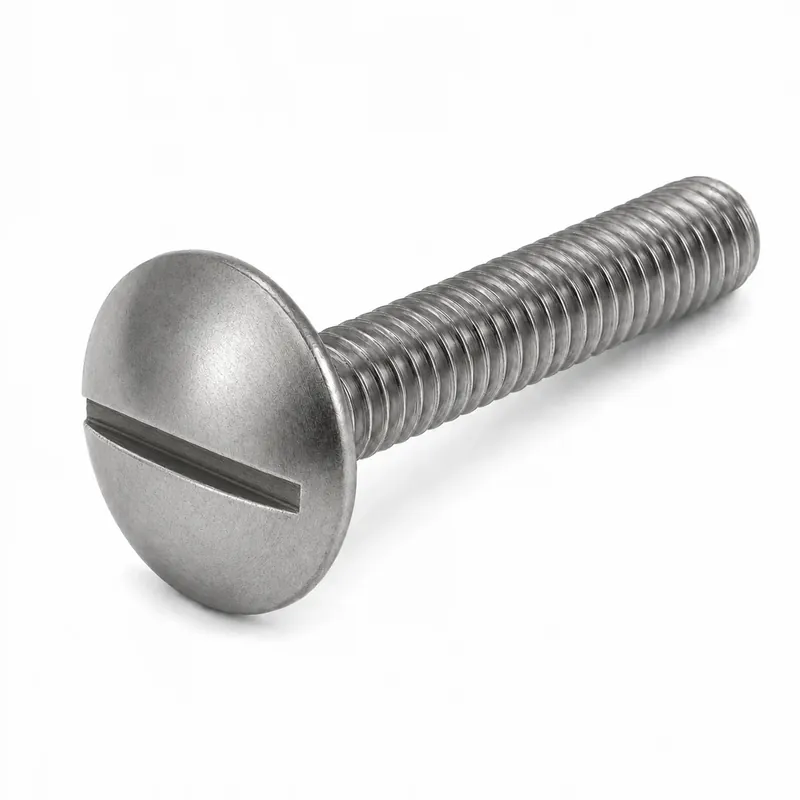 Authentic 5/16-18 X 2-1/2" Truss Head Machine Screws Slotted Drive Plain Steel (100 / Pkg.)