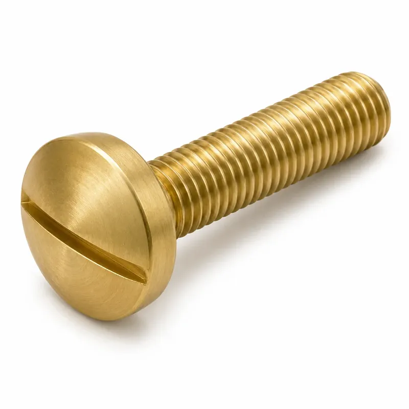 Genuine 8-32 X 1/2" Binding Head Machine Screws Slotted Drive Brass (200 / Pkg.)