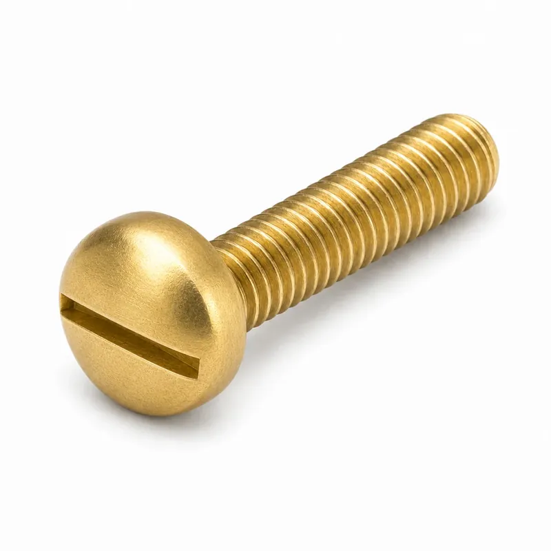 Best Choice 6-32 X 2" Pan Head Machine Screws Slotted Drive Brass (200 / Pkg.)