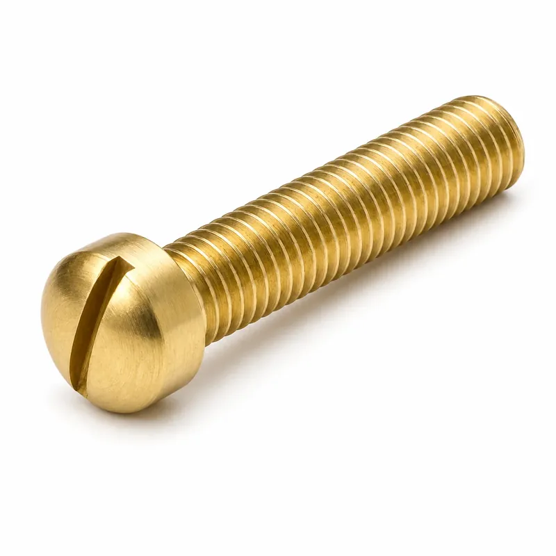 10-32 X 3/4" Fillister Head Machine Screws Slotted Drive Brass (200 / Pkg.) Latest