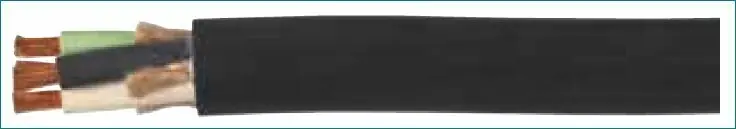 Carolprene with 17 FREE® Jacketed Type SJOOW 10 awg 2 conductor black jacket portable cord, HF382 Direct From Factory