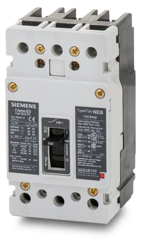 Siemens NEB3B100B - 100A 3 Pole Molded Case Circuit Breaker Buy Today
