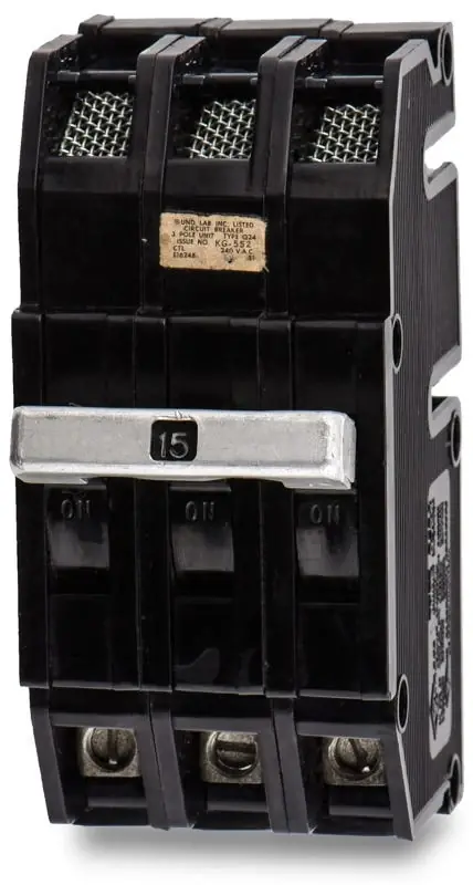 Mega Sale Zinsco Q243015 - 15A 3 Pole Molded Case Circuit Breaker