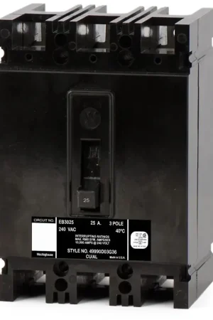 Eaton / Westinghouse EB3025 - 25A 3 Pole Molded Case Circuit Breaker Certified