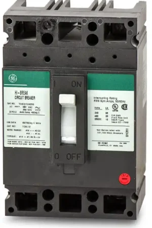 ABB / General Electric THED124090 - 90A 2 Pole Molded Case Circuit Breaker Super Sale