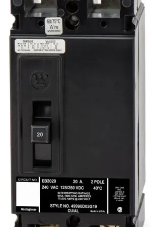 Don't Miss Out Eaton / Westinghouse EB2030 - 30A 2 Pole Molded Case Circuit Breaker