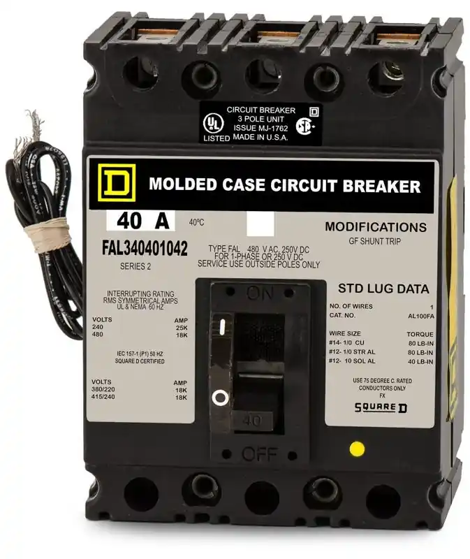 Cheap Square D FAL340401042 - 40A 3 Pole Molded Case Circuit Breaker