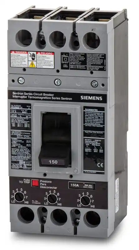 While Supplies Last Siemens HHFXD63B150 - 150A 3 Pole Molded Case Circuit Breaker