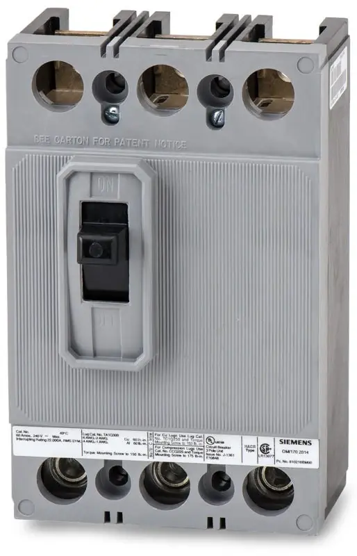 Save Now Siemens HQJ23B125H - 125A 3 Pole Molded Case Circuit Breaker