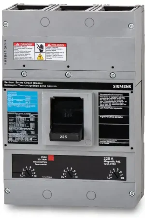 Special Discount Siemens JD63B225 - 225A 3 Pole Molded Case Circuit Breaker