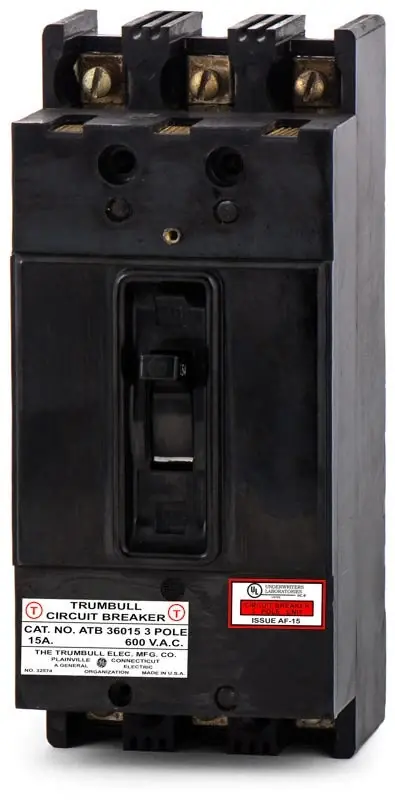 Don't Miss Out ABB / Trumbull ATB36015 - 15A 3 Pole Molded Case Circuit Breaker