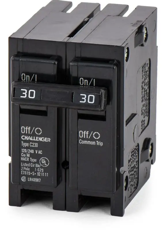 Eaton / Challenger C230 - 30A 2 Pole Miniature Circuit Breaker Popular