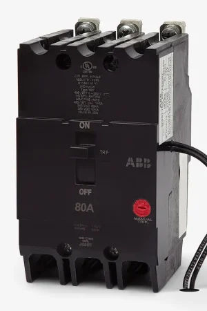 ABB / General Electric TEY380ST12 - 80A 3 Pole Molded Case Circuit Breaker Budget