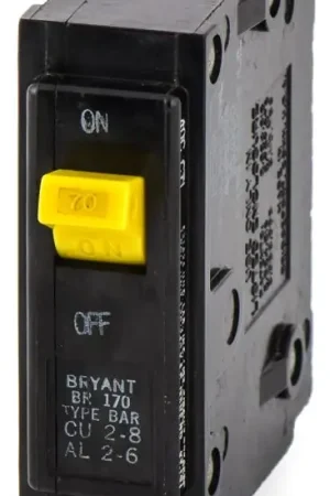 Certified Eaton / Cutler-Hammer BR170 - 70A 1 Pole Miniature Circuit Breaker