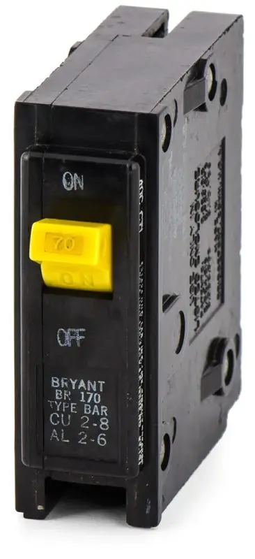 Certified Eaton / Cutler-Hammer BR170 - 70A 1 Pole Miniature Circuit Breaker