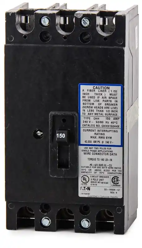 Eaton / Cutler-Hammer CHH3150H4X - 150A 3 Pole Molded Case Circuit Breaker Bargain