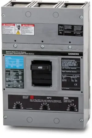Top Rated Siemens JXD63M400 - 400A 3 Pole Molded Case Circuit Breaker