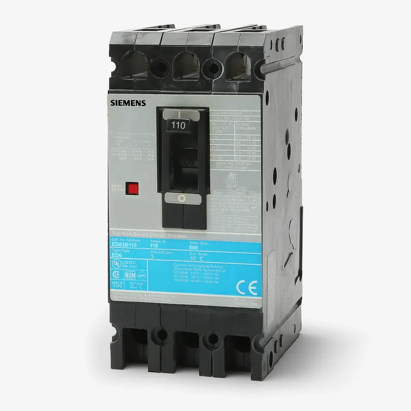 New Release Siemens ED63B110L - 110A 3 Pole Molded Case Circuit Breaker