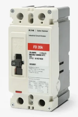 Trusted Brand Eaton / Cutler-Hammer FD2020L - 20A 2 Pole Molded Case Circuit Breaker