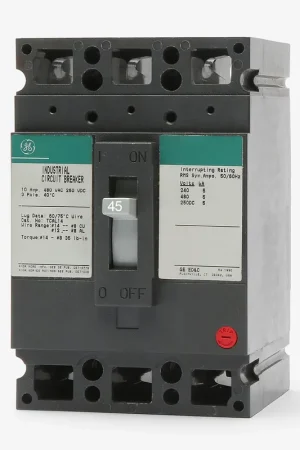 ABB / General Electric THED136045WL - 45A 3 Pole Molded Case Circuit Breaker Crafted