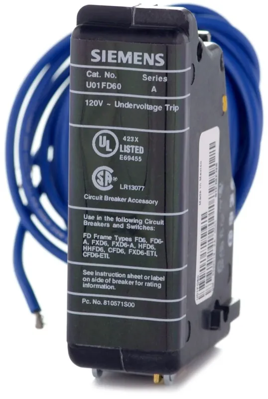 Siemens U01FD60 Under Voltage Release Super Sale