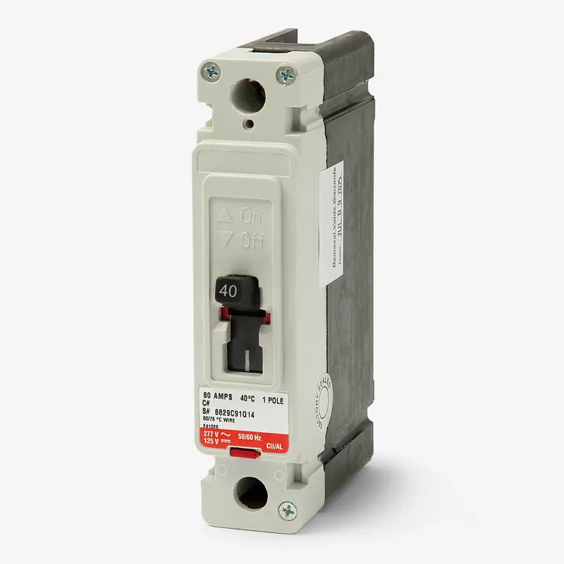 Hot Deal Eaton / Cutler-Hammer HFD1040L - 40A 1 Pole Molded Case Circuit Breaker