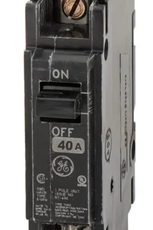 Exclusive Offer ABB / General Electric THQC1140WL - 40A 1 Pole Molded Case Circuit Breaker
