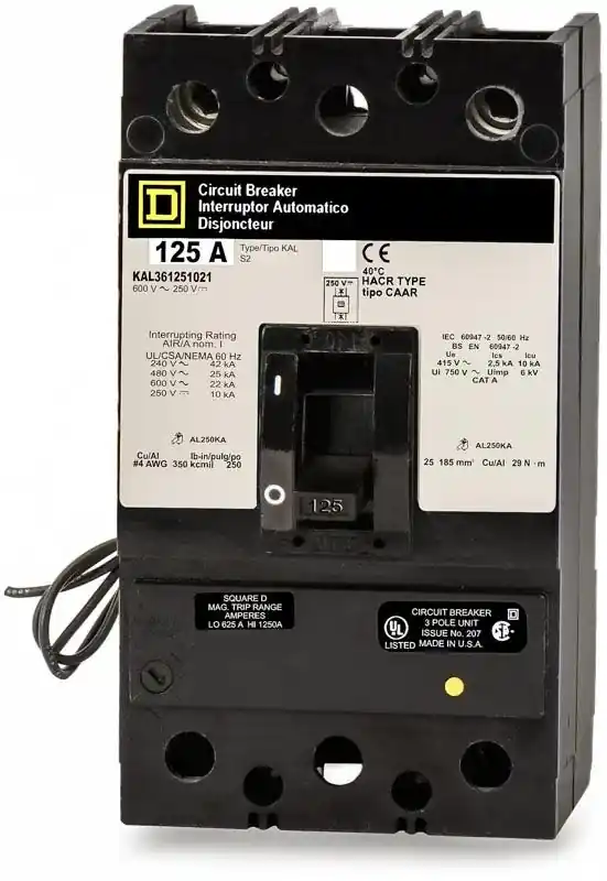 Square D KAL361251021 - 125A 3 Pole Molded Case Circuit Breaker Markdown