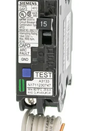 Siemens QA115AF - 15A AFCI Miniature Circuit Breaker Deal
