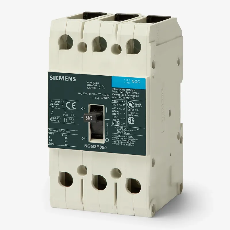 Siemens NGG3B090L - 90A 3 Pole Molded Case Circuit Breaker Bargain