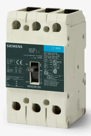 Discount Siemens NGG3B125L - 125A 3 Pole Molded Case Circuit Breaker