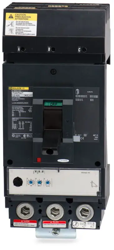 Square D LDA36600U33X - 600A 3 Pole Molded Case Circuit Breaker Budget