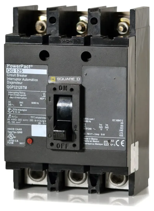 Square D QGP32125TM - 125A 3 Pole Molded Case Circuit Breaker Discount