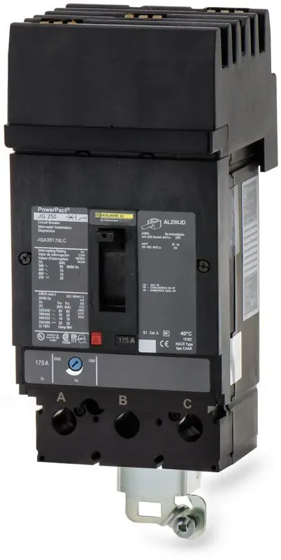 Square D JGA36175LC - 175A 3 Pole Molded Case Circuit Breaker Fresh Stock