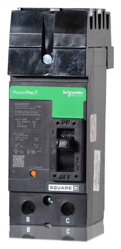 Crafted Square D QGA222251 - 225A 2 Pole Molded Case Circuit Breaker