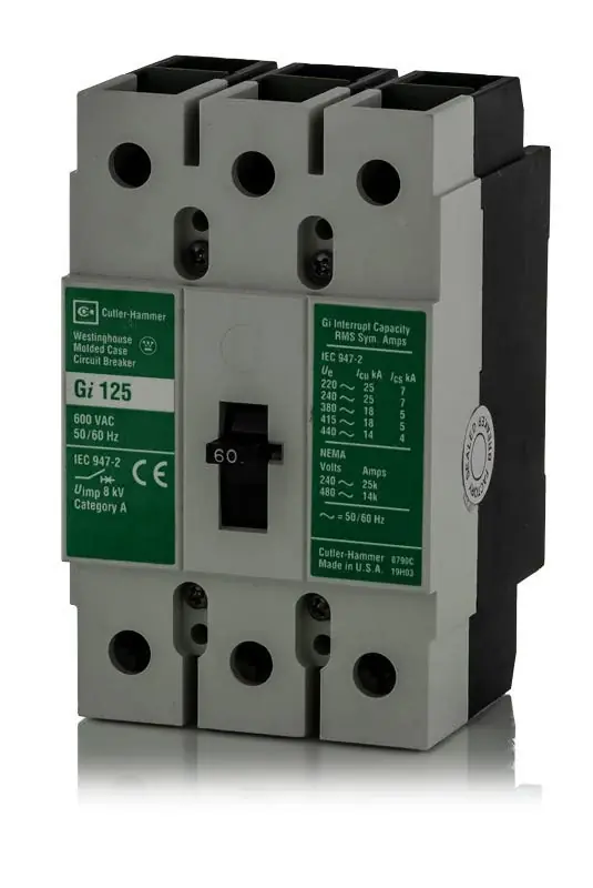 Eaton / Cutler-Hammer GI3060 - 60A 3 Pole Molded Case Circuit Breaker Final Sale